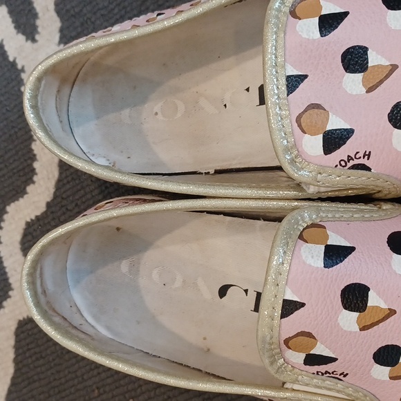 Coach Pink/Blush Heart Slip on Sneakers Women's 7 - Picture 5 of 16
